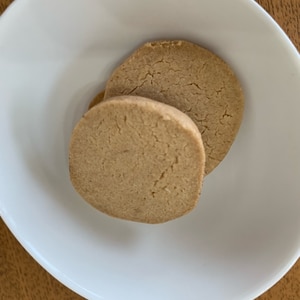 サクほろっ材料3つココナッツオイルクッキー